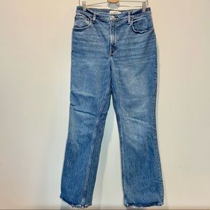 Abercrombie 70s Flared Vintage Ultra High Rise Jeans size 30 Curve Love